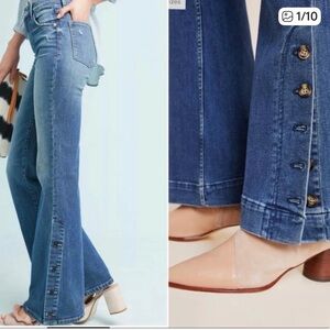 Pilcro and the letterpress by Anthropologie Women's Blue Flared Jeans